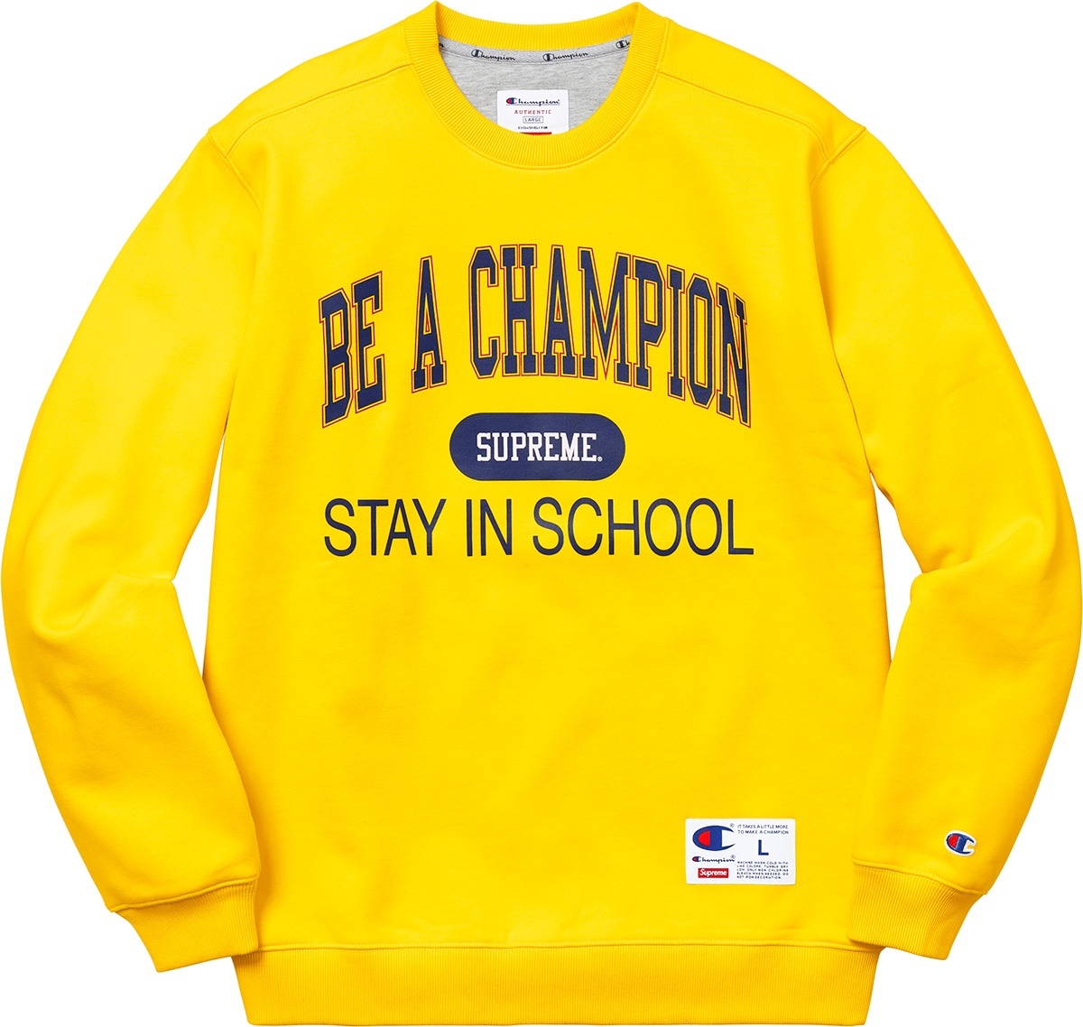 Supreme®/Champion® Stay In School Crewneck view 2